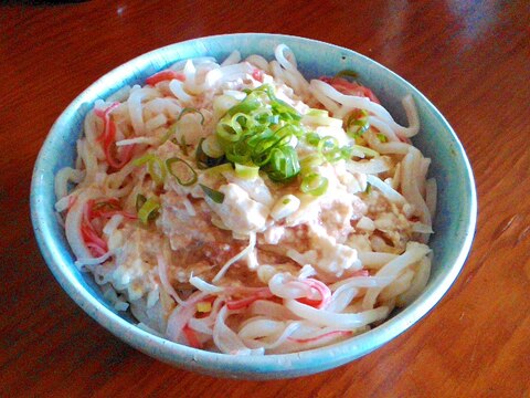 ★豆腐とツナの冷製梅うどん★